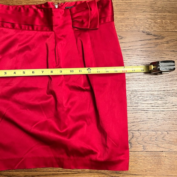 Forever 21 Red Satin like Skirt, Size M - Picture 10 of 12